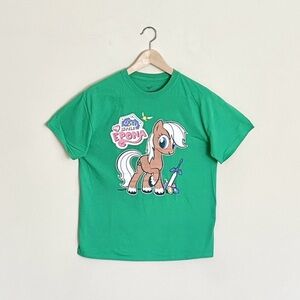 My Little Epona Legend of Zelda My Little Pony Parody Green T Shirt Adult Medium
